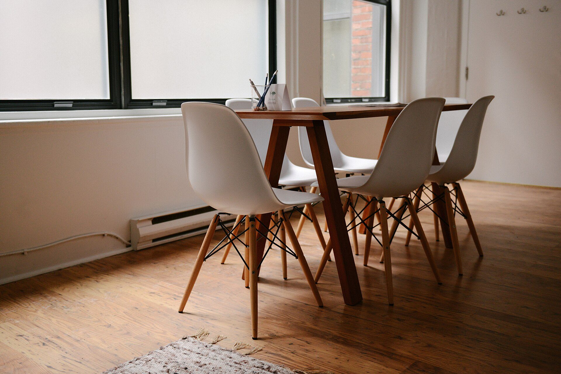 Interieur van Open workshopruimte in Buurtcafé Het Kompas
