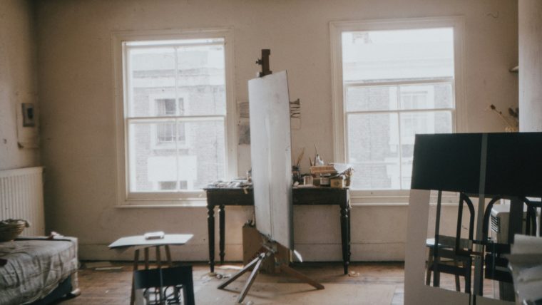 Interieur van Leslokalen in Schoolgebouw De Ooievaar